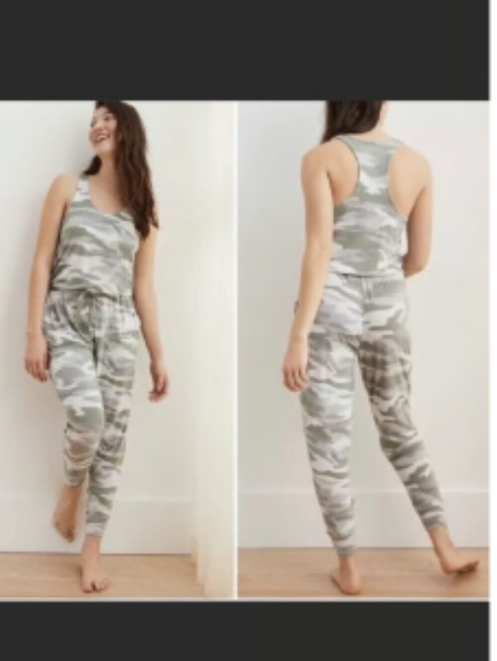 Aerie 🖤 Camouflage Jumpsuit (396)